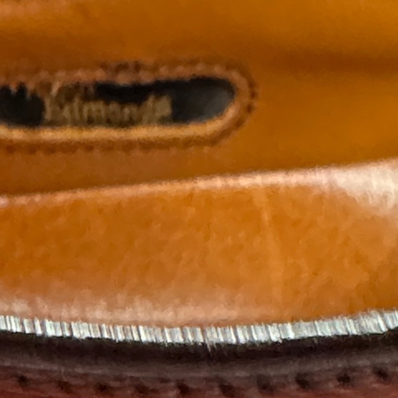 Allen Edmonds Derby Shoe Split Toe Size 7 Brown Leather Comfort Insole Preowned